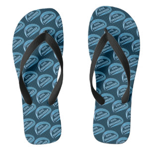 Blue Civil Engineer Jandals
