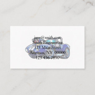 Blue classic muscle car Choose background colour Business Card