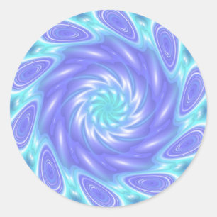 Blue Classic Round Sticker