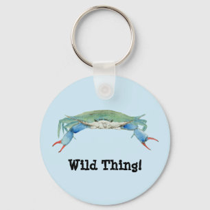 Blue Claw Crab Key Ring