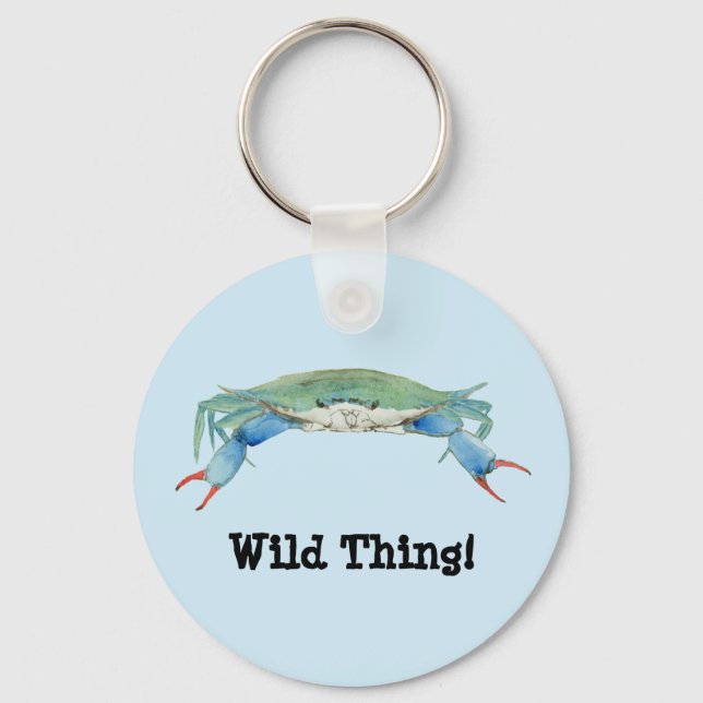 Blue Claw Crab Key Ring (Front)