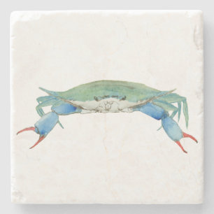 Blue Claw Crab Stone Coaster