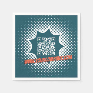 Blue Cleaning Service Custom WWW Napkin