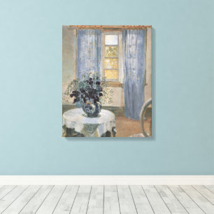 Blue Clematis in the Artist's Studio, Anna Ancher Canvas Print
