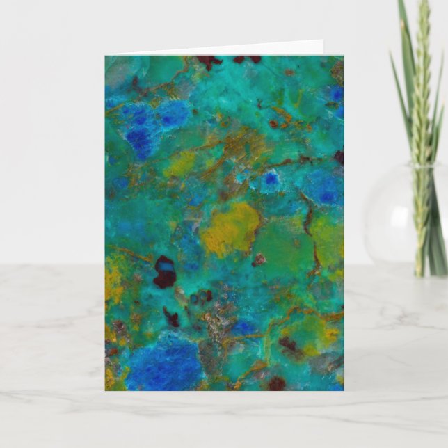 Blue Cliff Chrysocolla Card (Front)