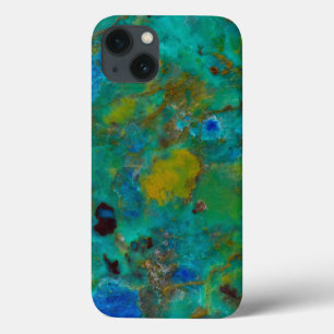 Blue Cliff Chrysocolla iPhone 13 Case