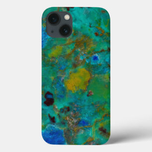 Blue Cliff Chrysocolla iPhone 13 Case