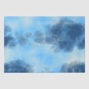 Blue Cloud art Tissue Paper