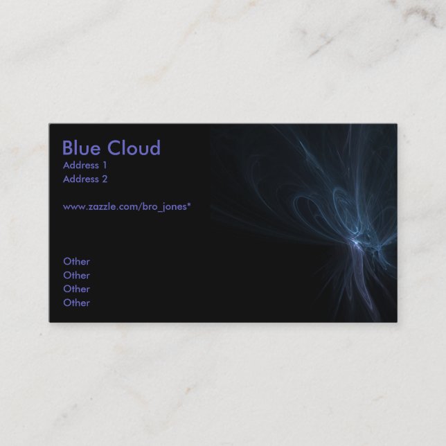 Blue Cloud Business Card (Front)