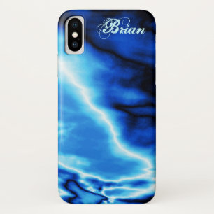Blue Clouds N Lightning Case-Mate iPhone Case