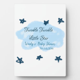 Blue clouds twinkle Twinkle Little Star baby showe Plaque