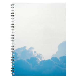 BLUE CLOUDS UNDER WHITE SKY NOTEBOOK