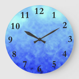 Blue Clouds Wall Clock