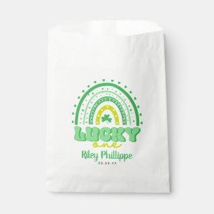 Blue Clover & Rainbow Lucky One First Birthday  Favour Bags