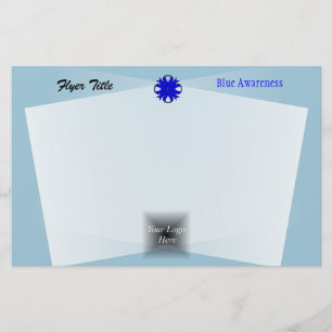 Blue Clover Ribbon by Kenneth Yoncich Flyer