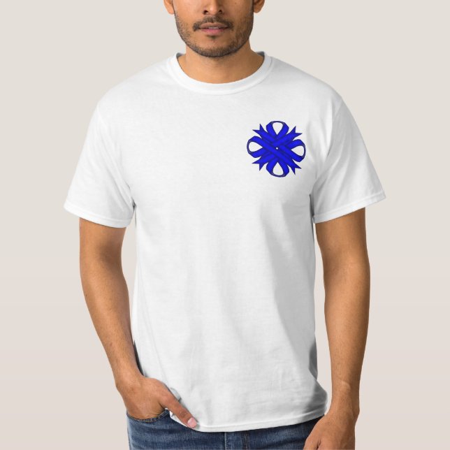 Blue Clover Ribbon T-Shirt (Front)