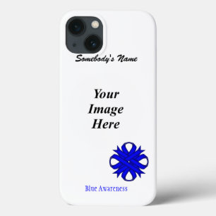 Blue Clover Ribbon Template by Kenneth Yoncich iPhone 13 Case