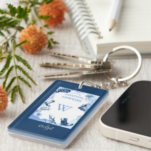 blue coastal cowgirl  key ring