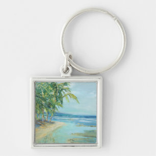 Blue Coastal Lagoon Key Ring