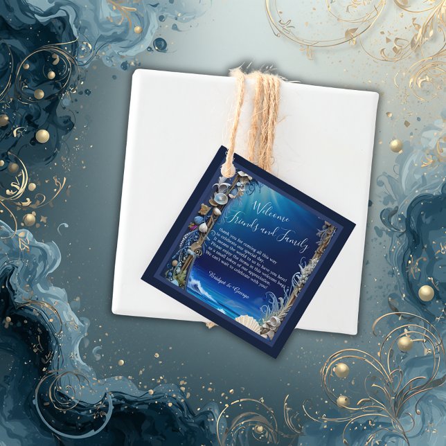 blue coastal vibe wedding favour tags (Creator Uploaded)