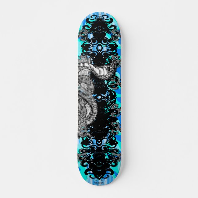 Blue Cobra - Customised Skateboard (Front)
