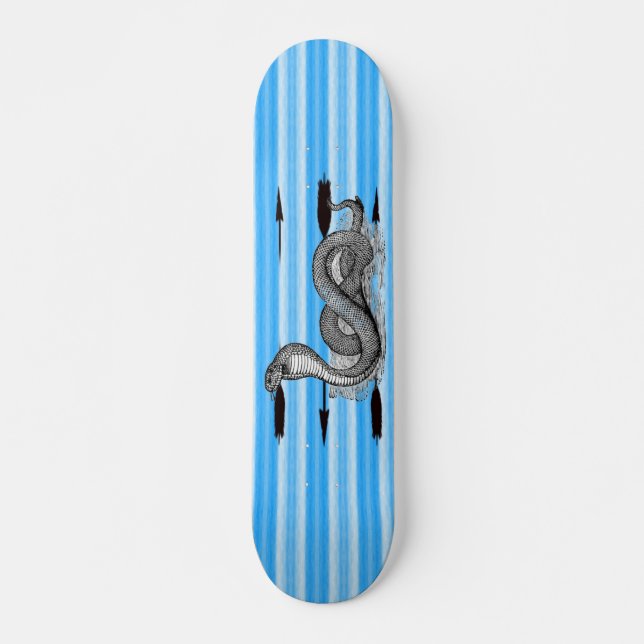 Blue Cobra - Customised Skateboard (Front)