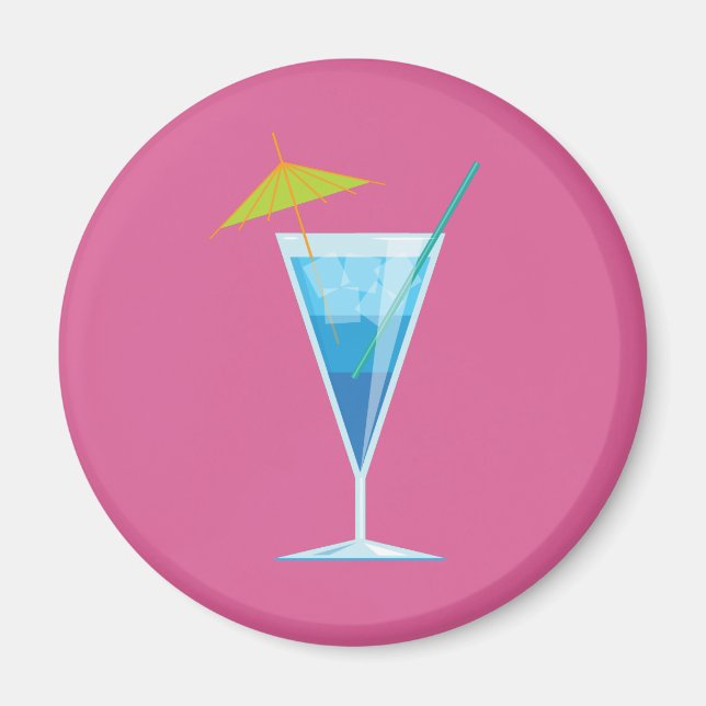 Blue Cocktail Magnet (Front)