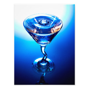 Blue Cocktail Photo Print