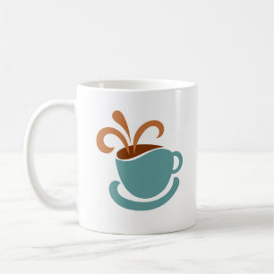 Blue coffee cup mug