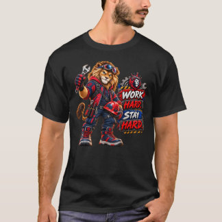 Blue Collar Pride Work Hard Stay Hard Labour Day T-Shirt