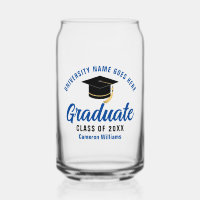 Blue College Graduation Personalised Graduate Name