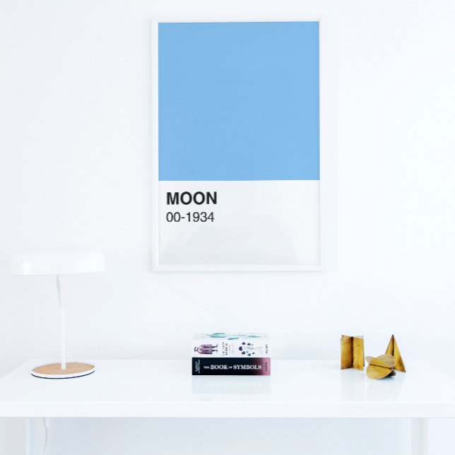 Blue Color Moon Song - Full Width Poster (Creator Uploaded)