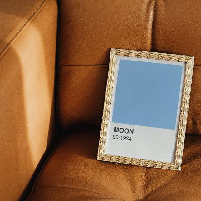 Blue Color Moon Song - White Border Poster (Creator Uploaded)