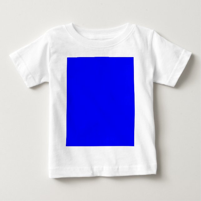 Blue Colour Customised Designer Baby T-Shirt (Front)