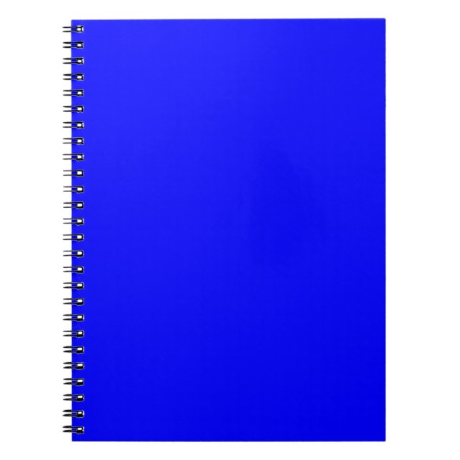 Blue Colour Customised Designer Spiral Notebook (Front)