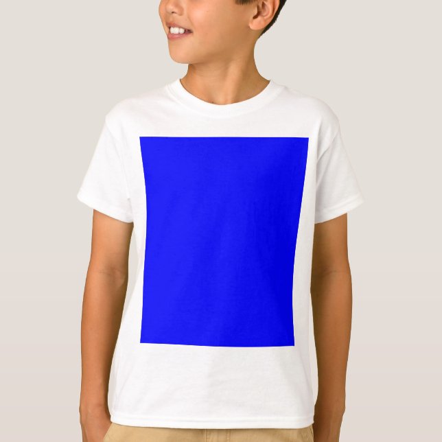 Blue Colour Customised Designer T-Shirt (Front)