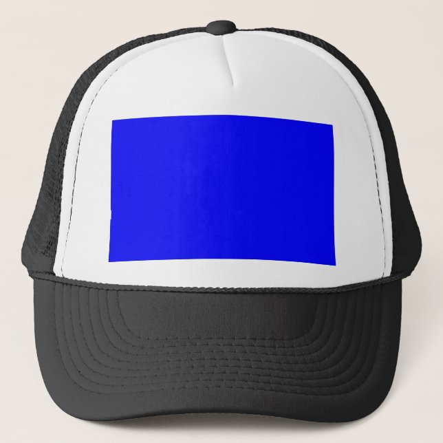 Blue Colour Customised Designer Trucker Hat (Front)