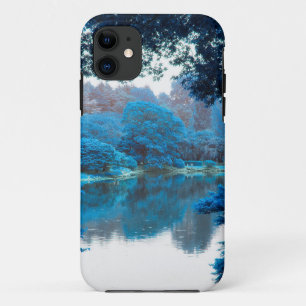 Blue colour effected cool, unique nature, lake iPhone 11 case