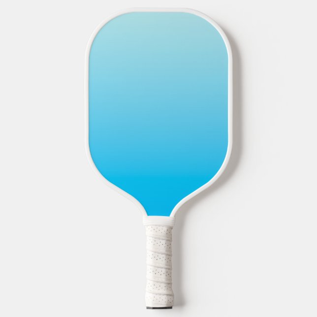 Blue colour gradient background pickleball paddle (Front)