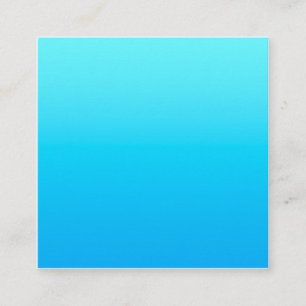 Blue colour gradient square business card