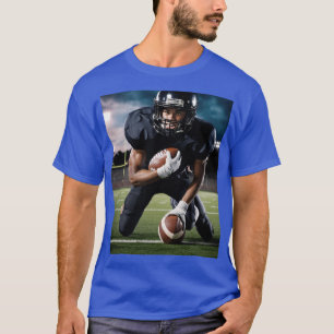 Blue colour print t-shirt Cotton quality design