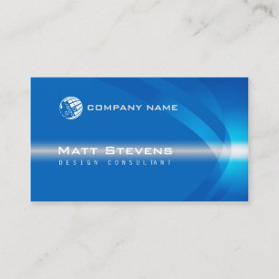 Blue Colour Wave Business Card
