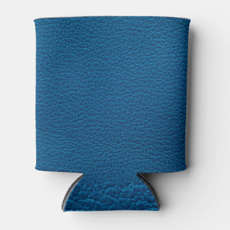 Blue coloured leather, textured surface can cooler
