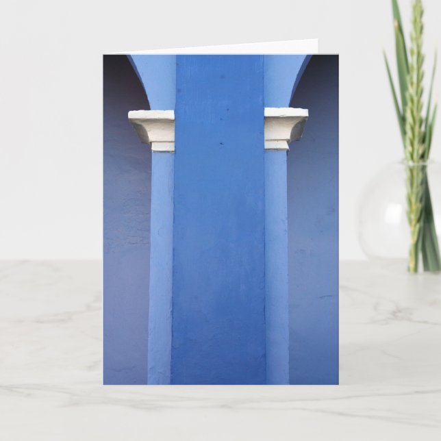 Blue Column Card (Front)