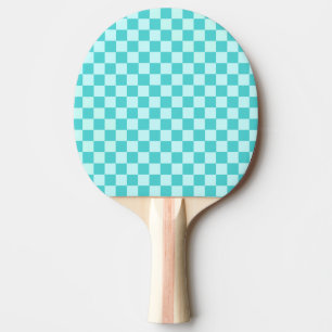 Blue Combination Classic Chequerboard by STaylor Ping Pong Paddle
