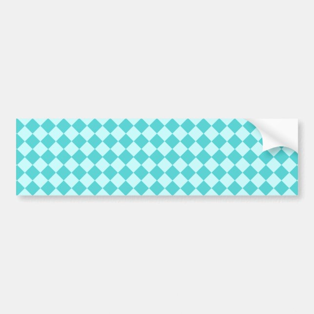 Blue Combination Diamond Pattern by Shirley Taylor Bumper Sticker (Front)