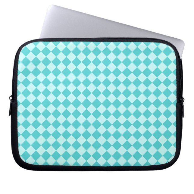 Blue Combination Diamond Pattern by Shirley Taylor Laptop Sleeve (Front)