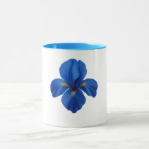 Blue Combo Mug - Iris Flower