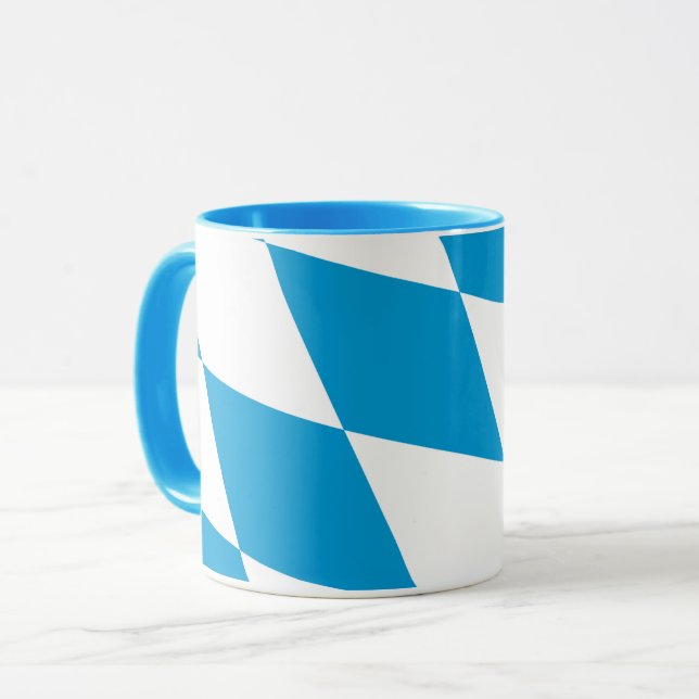 Blue Combo Mug with flag of Bavaria (Front Left)