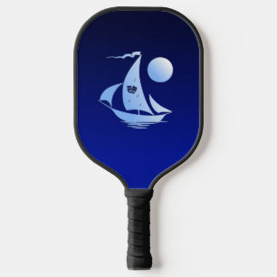 Blue Comedy and Tragedy Theatre Sailboat Pickleball Paddle
